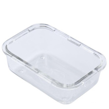 Caja de lonchera de vidrio de borosilicato de cocina al por mayor con tapa alta